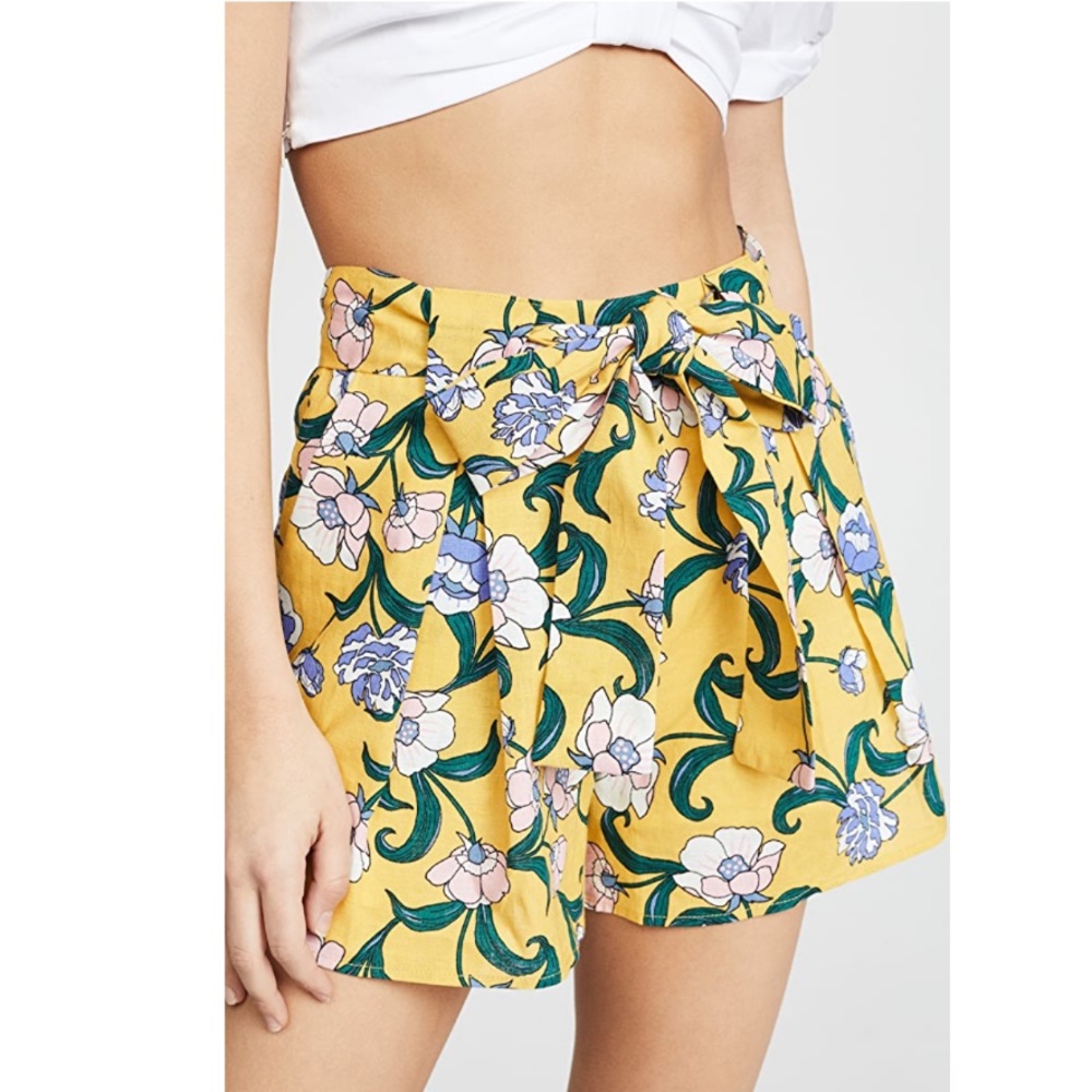 Moon River Marigold Floral Short